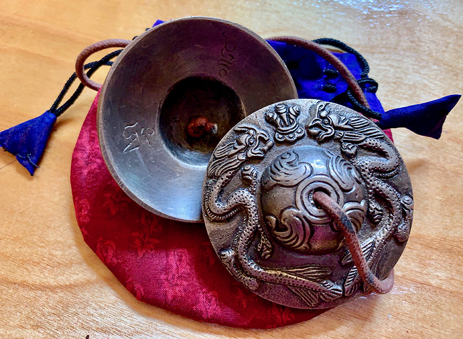 Dragon Tingsha with Storage Bag - Limited Supply